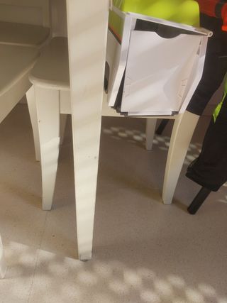 Mesa Ikea blanca extensible