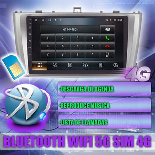 PANTALLA GPS TOYOTA AVENSIS 2009-2015 CARPLAY 4G