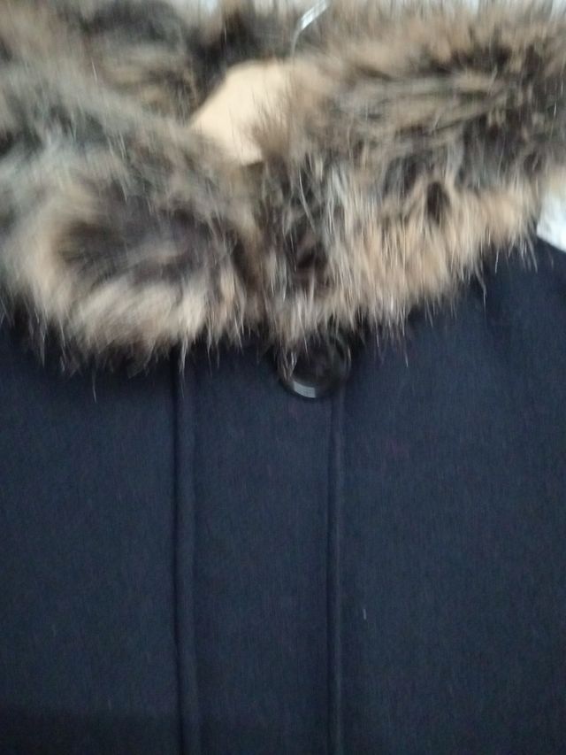 Abrigo paño niña con capucha