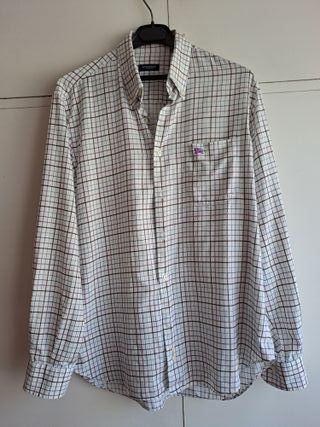 Camisa Burberry manga larga de cuadros T.4 (L)