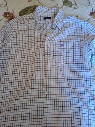 Camisa Burberry manga larga de cuadros T.4 (L)