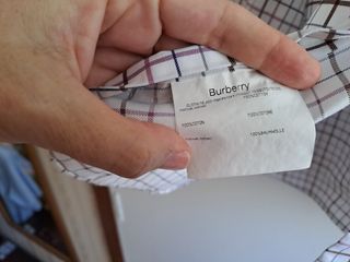 Camisa Burberry manga larga de cuadros T.4 (L)