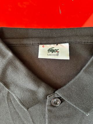 Polo Lacoste negro 