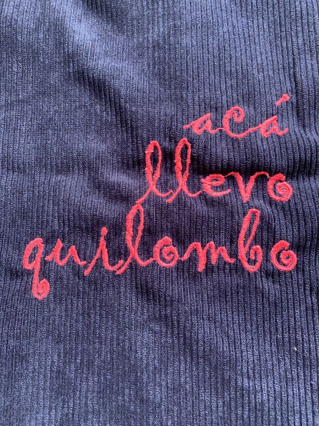 Borsa a tracolla 'here I have a quilombo'