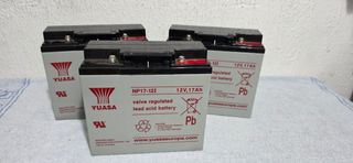 5 Baterías Yuasa NP17-121 VRLA 12V
