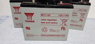 5 Baterías Yuasa NP17-121 VRLA 12V