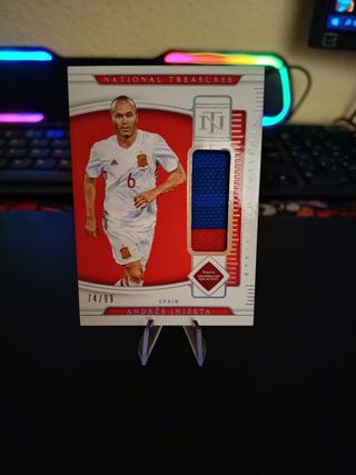 Carta Andrés Iniesta National Treasures 74/99 
