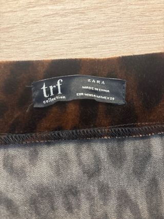Mini falda leopardo marrón