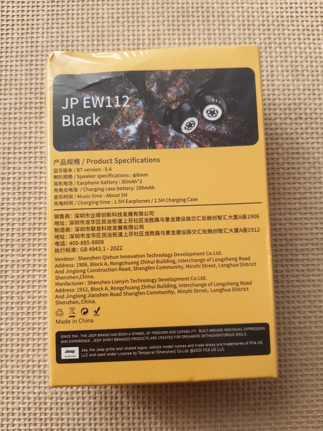 Auriculares Jeep JP EW112 negros