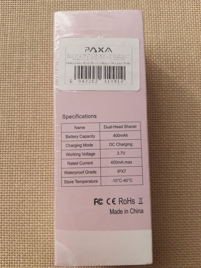 Afeitadora Dual-Head Rosa