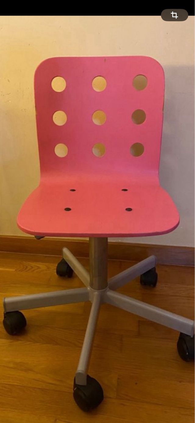 Silla escritorio infantil rosa