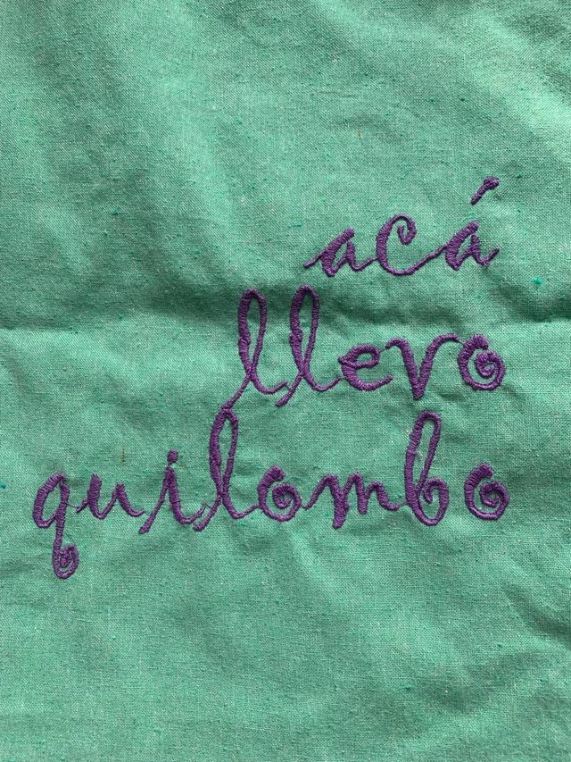 Borsa a tracolla 'here I have a quilombo'