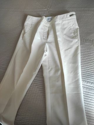 Pantalón Bimba & Lola blanco talla L