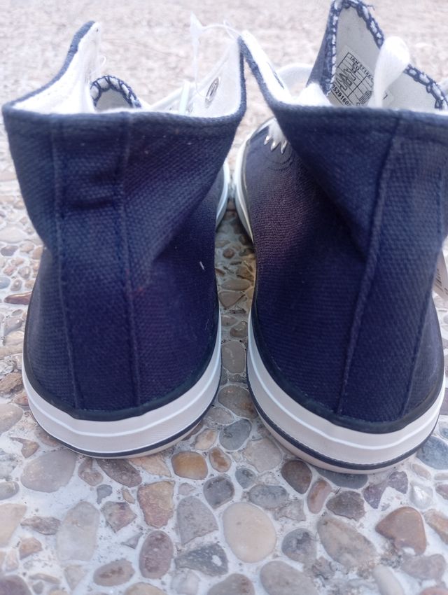 Zapatillas lona azul marino 34