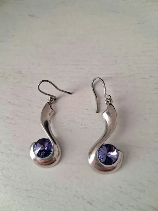 Pendientes plata con amatistas