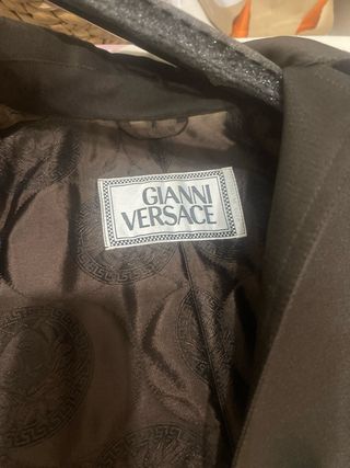 Chaqueta Gianni Versace marrón talla M/L
