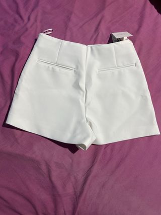 Falda pantalón Zara blanca - T-S
