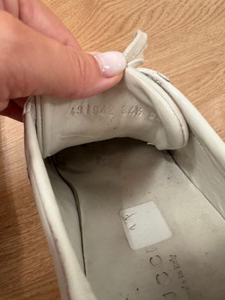 Zapatillas Gucci blancas, talla 34 y medio 