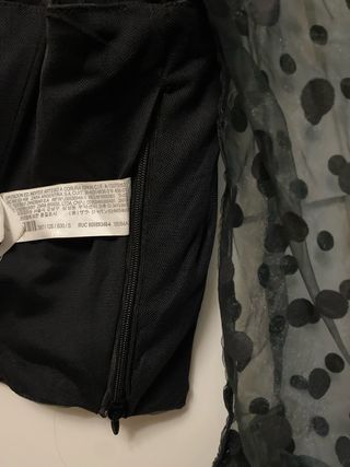 Blusa negra Zara - lunares