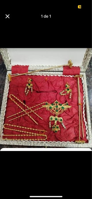 Aderezo Fallera: Dorado y Verde