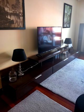 Mueble TV salón - madera marrón