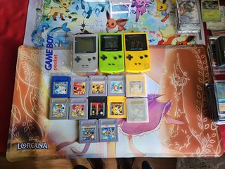 Lote 3 Gameboy Amarilla, Verde y Gris