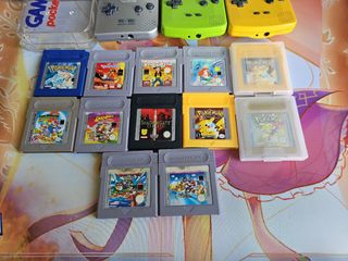 Lote 3 Gameboy Amarilla, Verde y Gris