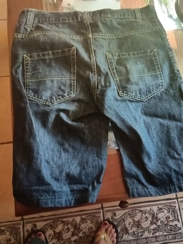 Pantalón corto vaquero azul
