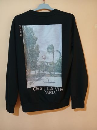 Sudadera negra unisex