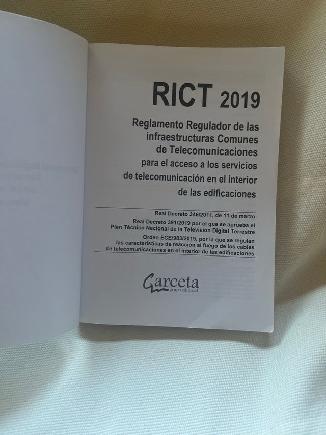 RICT 2019. Reglamento de Infraestructuras Comun...