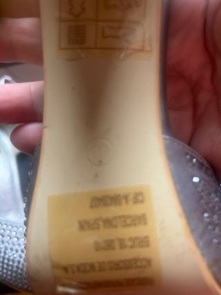 Zapatos tacón alto plata fiesta