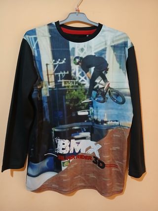 Camiseta BMX Silver Rider 3D - S