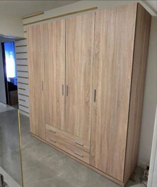 Armarios de 4 PUERTAS Blanco y Roble !! 200X200cm