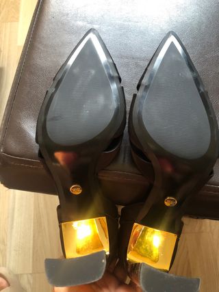 Zapatos Zara negros tacón - talla 40