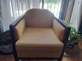 Butaca vintage nogal - beige