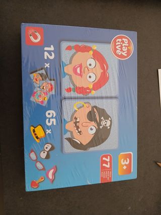 Juego Playtive imanes caras 77 piezas 