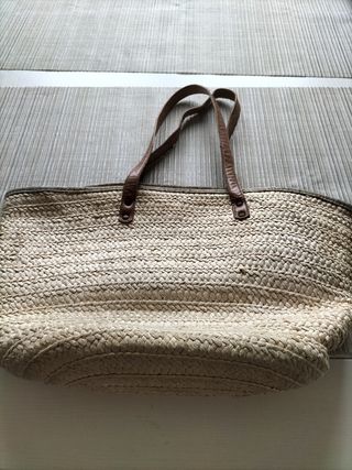 Capazo playa beige