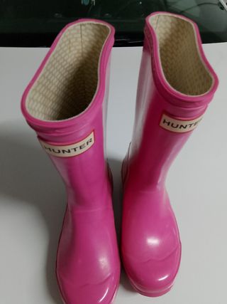 Botas Hunter niña rosa talla 30-32