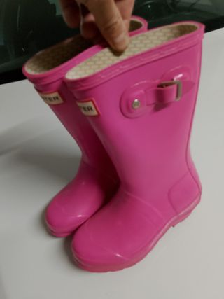 Botas Hunter niña rosa talla 30-32