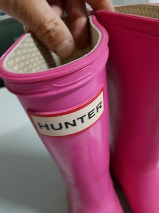 Botas Hunter niña rosa talla 30-32