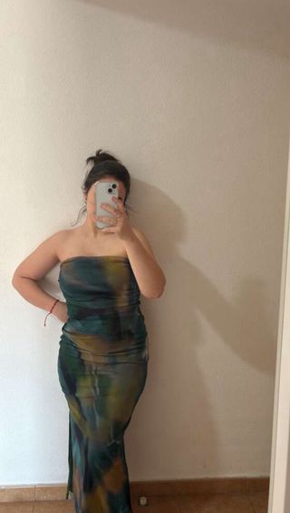 Vestido largo Shein verde