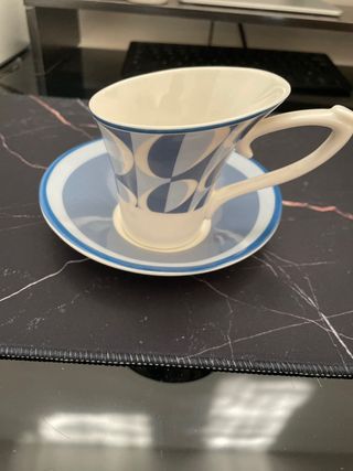 Juego café porcelana azul y blanco