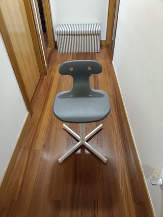 Silla escritorio gris - blanca