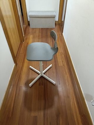 Silla escritorio gris - blanca
