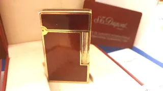 Accendino Dupont: Oro e lacca