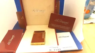 Accendino Dupont: Oro e lacca