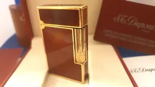 Accendino Dupont: Oro e lacca