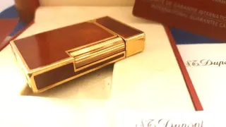 Accendino Dupont: Oro e lacca