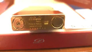 Accendino Dupont: Oro e lacca