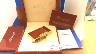 Accendino Dupont: Oro e lacca